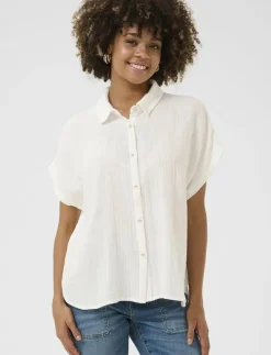Kvinnor Culture Overshirts|CUmyra Elina SS Shirt - Kortärmade skjortor