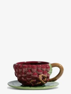 Byon Muggar & Koppar|Cup and plate Grape - Tekoppar
