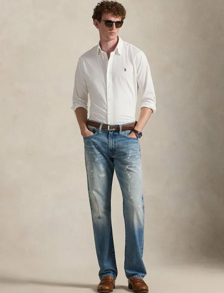 Polo Ralph Lauren Custom Fit Stretch Oxford Shirt - Oxford-skjortor| Skjortor