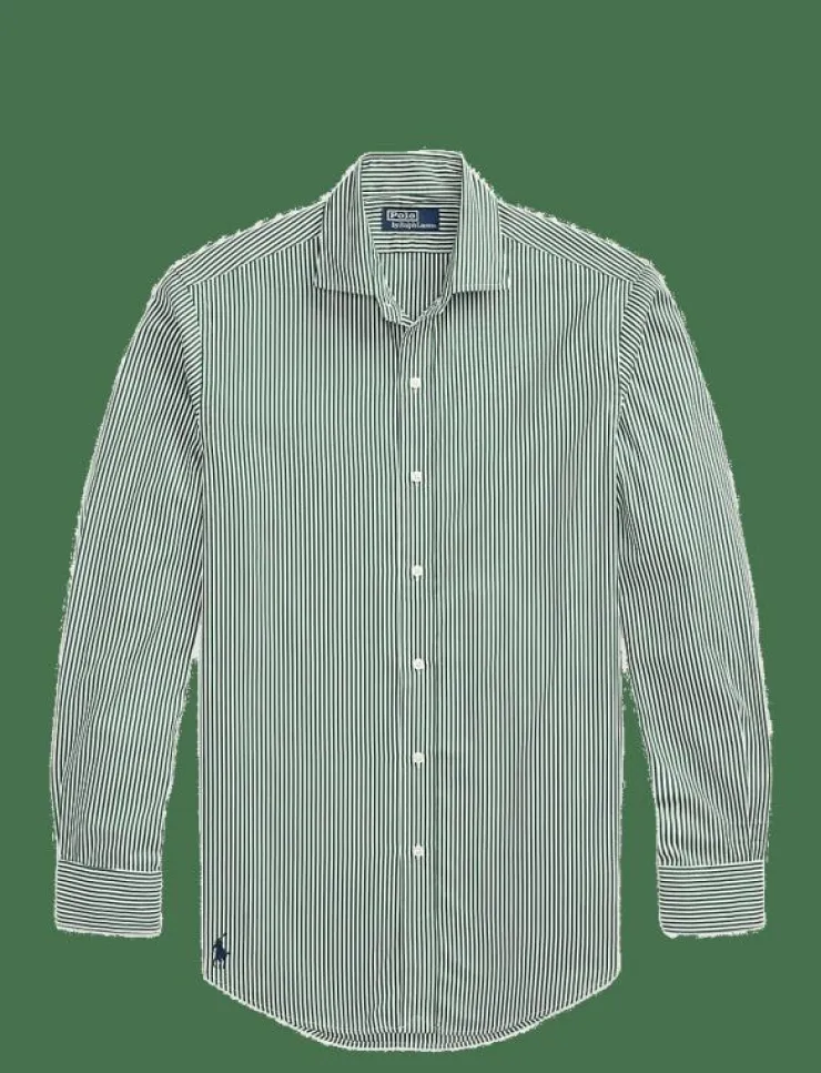 Polo Ralph Lauren Skjortor|Custom Fit Striped Poplin Shirt - Mönstrade skjortor