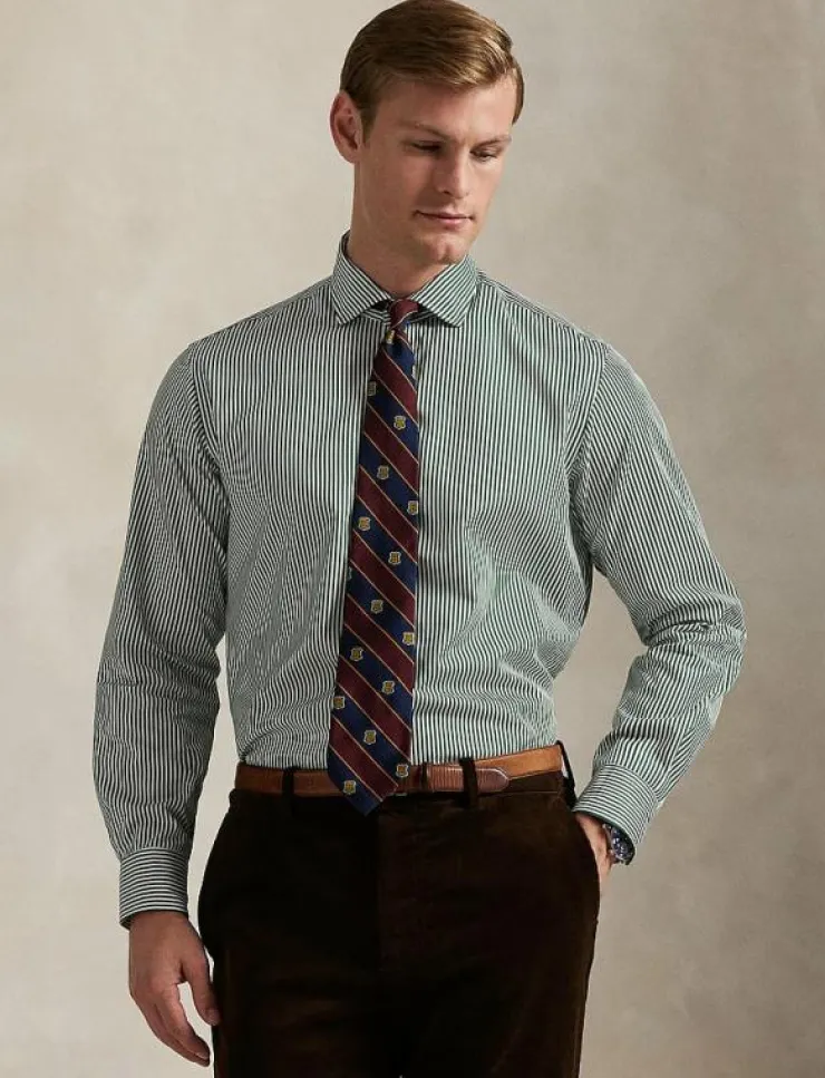 Polo Ralph Lauren Skjortor|Custom Fit Striped Poplin Shirt - Mönstrade skjortor
