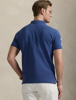 Polo Ralph Lauren Custom Slim Fit Big Pony Mesh Polo Shirt - Kortärmade pikéer| Pikéer