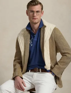 Polo Ralph Lauren Custom Slim Fit Big Pony Mesh Polo Shirt - Kortärmade pikéer| Pikéer
