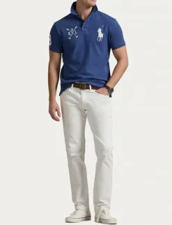 Polo Ralph Lauren Custom Slim Fit Big Pony Mesh Polo Shirt - Kortärmade pikéer| Pikéer