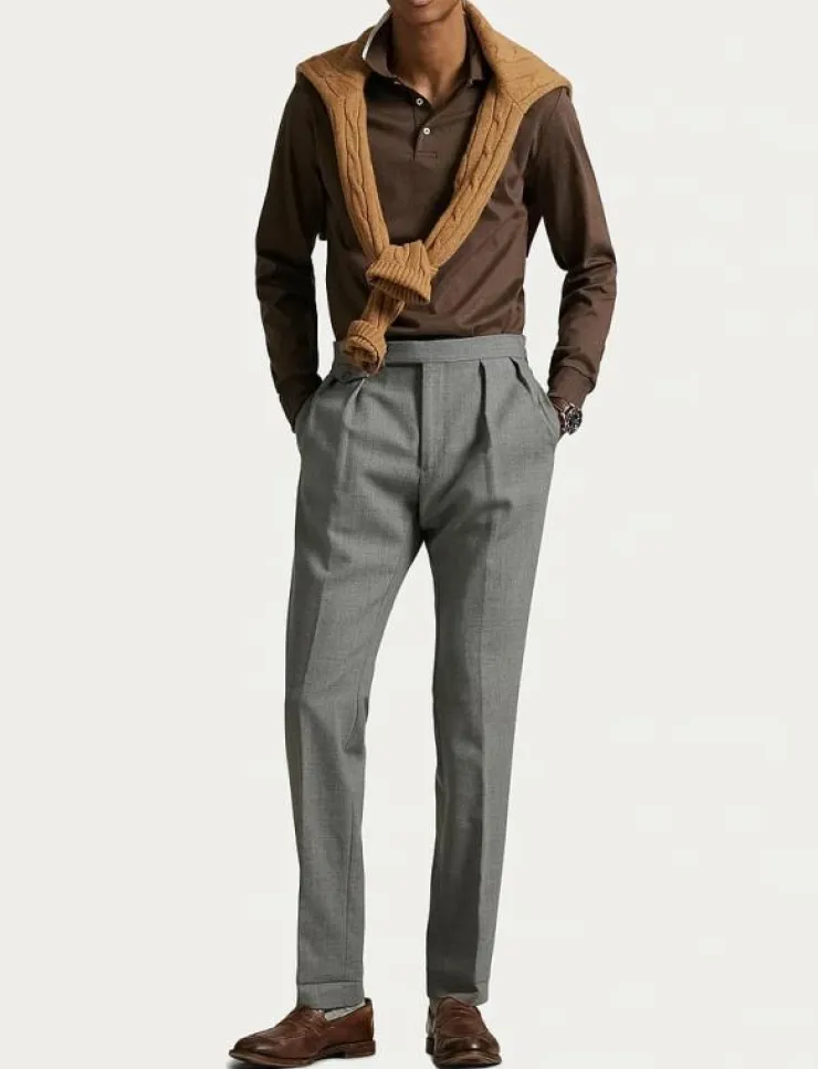 Polo Ralph Lauren Pikéer|Custom Slim Fit Soft Cotton Polo Shirt - Långärmade pikéer