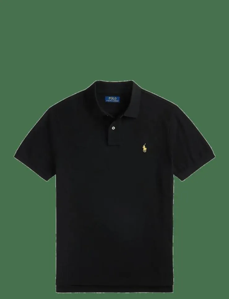 Polo Ralph Lauren Custom Slim Plaid-Trim Mesh Polo Shirt - Kortärmade pikéer| Pikéer