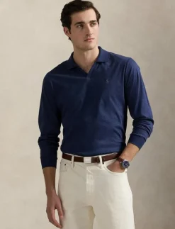 Polo Ralph Lauren Custom Slim Soft Cotton Polo Shirt - Stickade pikéer| Pikéer|Stickat