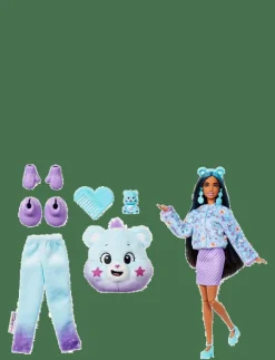 Barbie Cutie Reveal Care Bears Doll & Accessories, Series 2 Dream Bright Bear with 10 Surprises - Dockor|Barn Dockor & Tillbehör
