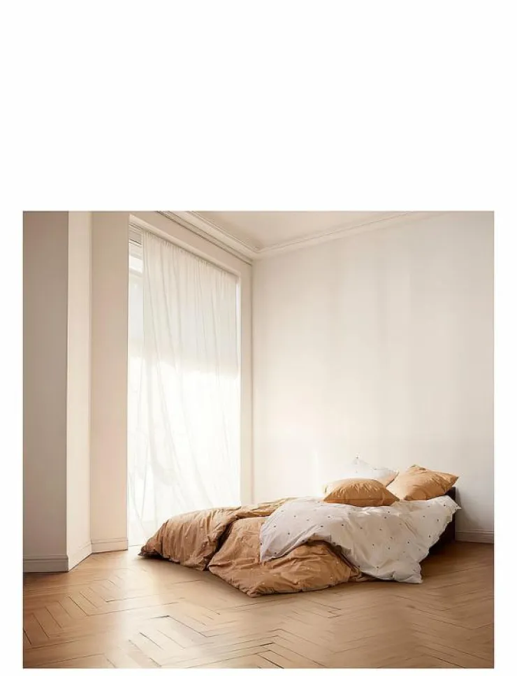 Juna Daisy Påslakanset 150x210 cm vit/ljusblå SE - Påslakanset| Sängtextilier