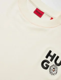 HUGO DAIZY_TOP - Crop tops|Kvinnor Pyjamas & Loungewear|T-Shirts & Toppar