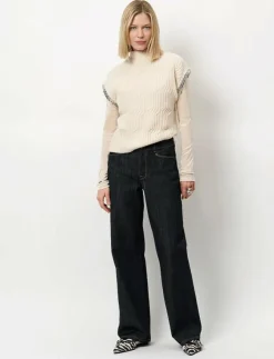 Dante6 -Meloe sleeveless chain sweater - Stickade västar|Kvinnor Västar