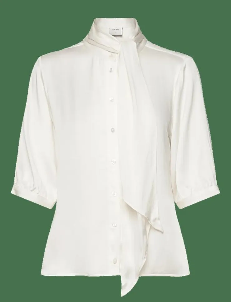 Dante6 -Vaila silk scarf bow blouse - Kortärmade blusar|Kvinnor Blusar & Skjortor