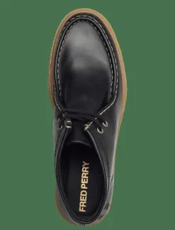 Fred Perry DAWSON MID OIL PULL UP LTHR - Moc toe skor| Finskor