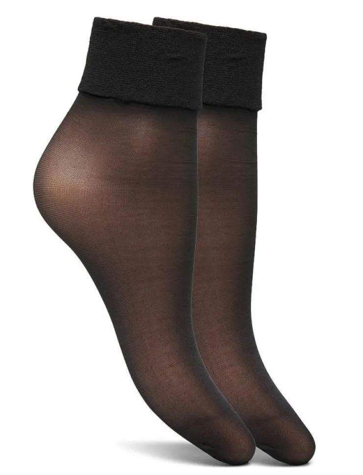 Decoy ankle sock silklo 2pk - Strumpor|Kvinnor Underkläder|Strumpor