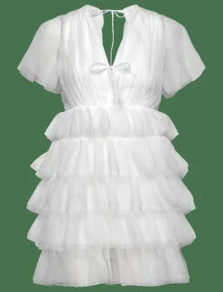 Kvinnor Bubbleroom Klänningar|Deep V-neck Tulle Dress - Korta klänningar