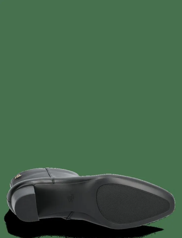 Lauren Ralph Lauren Demi Burnished Leather Bootie - Ankelboots med klack|Kvinnor Boots