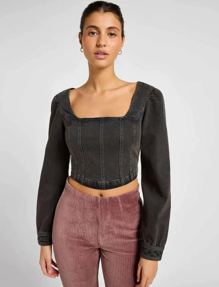 Kvinnor Lee Jeans Blusar & Skjortor|DENIM CORSET - Långärmade blusar