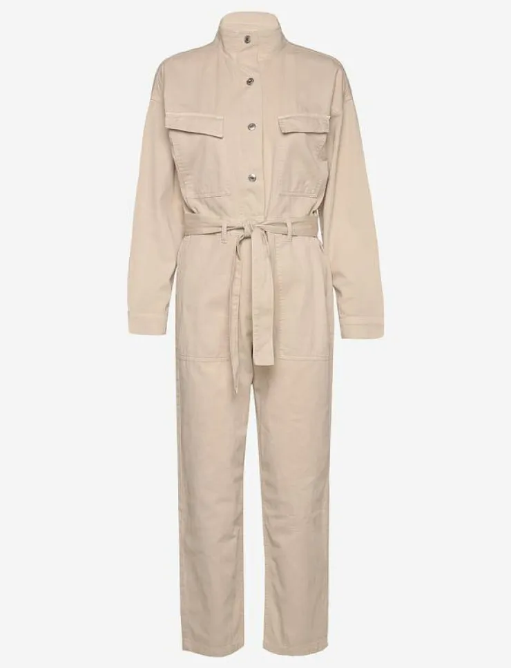 Mango Denim jumpsuit with bow - Jumpsuits|Kvinnor Jumpsuits