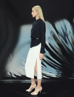 Mango Denim shirt with seams - Jeansskjortor|Kvinnor Blusar & Skjortor