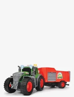 Barn Dickie Toys Leksaksfordon & Bilar|Fendt Traktor med Trailer - Traktorer