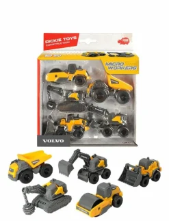 Dickie Toys 5-Pack Volvo Anläggningsfordon - Leksaksfordon|Barn Leksaksfordon & Bilar