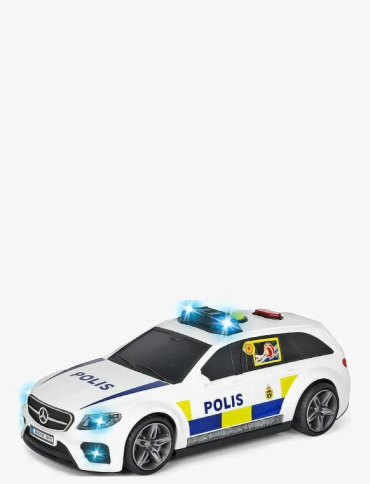 Barn Dickie Toys Leksaksfordon & Bilar|Svensk Mercedes-AMG E43 Polisbil - Leksaksbil