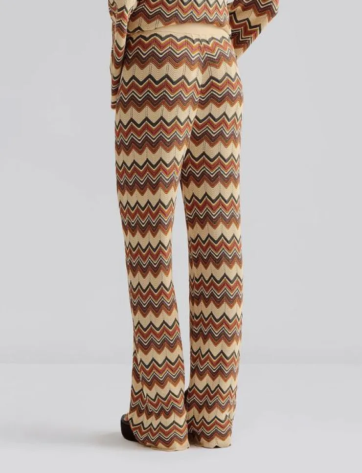 Malina Ditte flared knitted pants - Byxor|Kvinnor Byxor