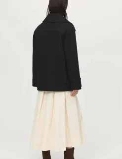 Kvinnor Mango Jackor & Kappor|Double-breasted wool-blend coat - Kappor