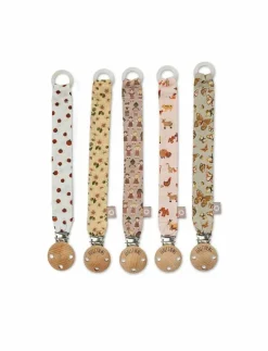 Smallstuff Dummystring, fabric, strawberries - Napphållare|Barn Nappar & Tillbehör