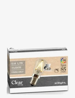 e3light e3 LED Proxima E14 925 85lm S2D Dimmable 3-PAK - Glödlampor| Glödlampor