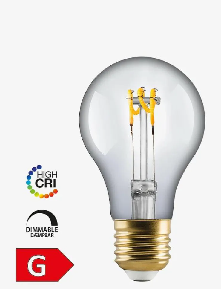 e3light Glödlampor|e3 LED Vintage A60 E27 Spiral Dimmable Plastic - Glödlampor