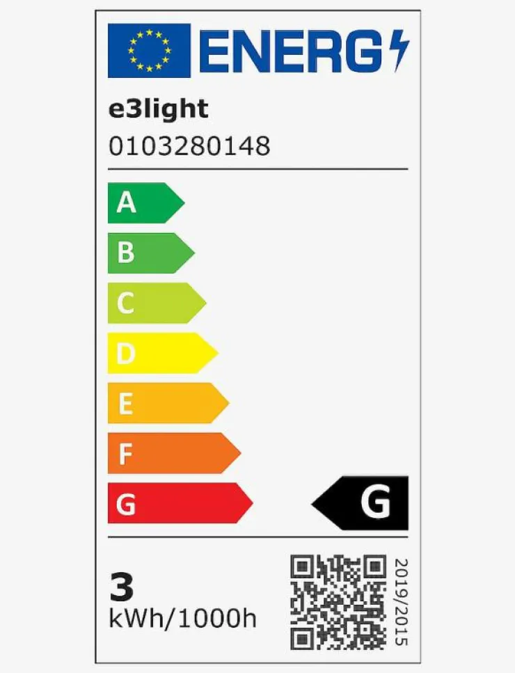 e3light Glödlampor|e3 LED Vintage A60 E27 Spiral Dimmable Plastic - Glödlampor