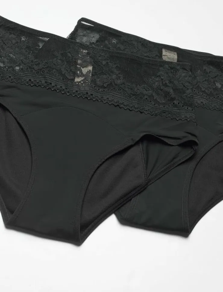 Kvinnor Dorina Trosor|ECO MOON/LACE-2PP Midi - Menstrosor