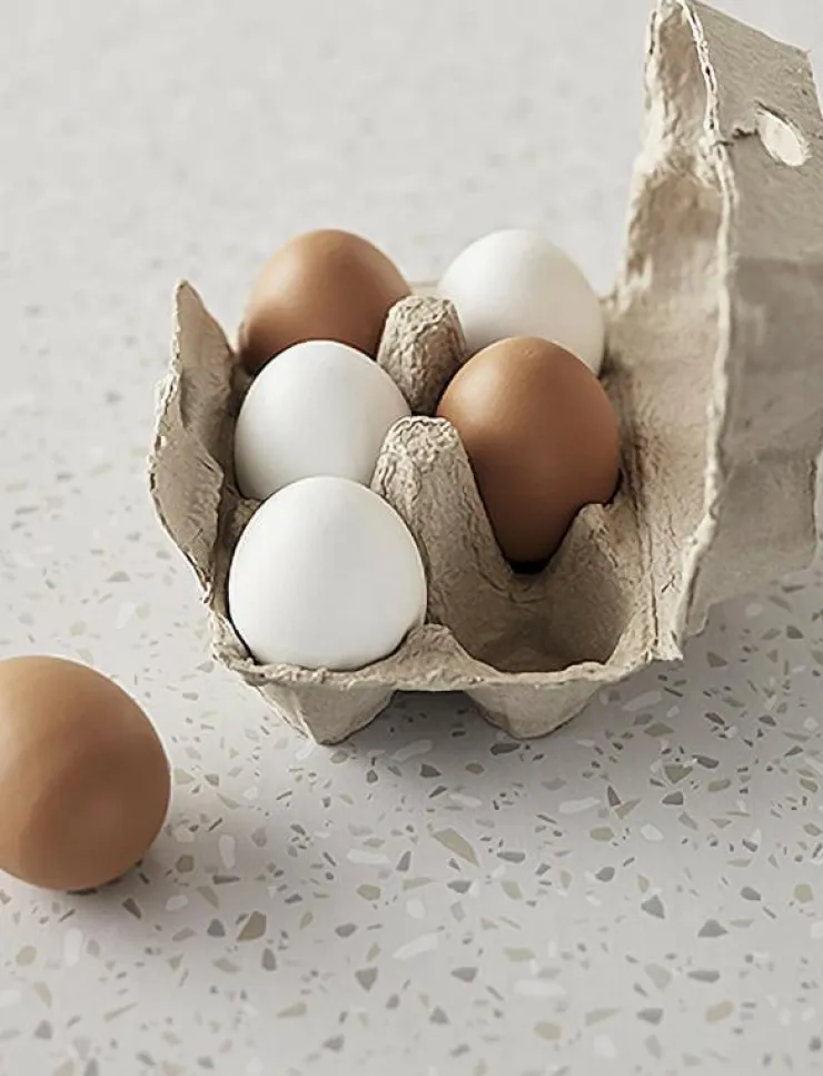 Kid's Concept Eggs 6 pcs BISTRO - Leksaksmat & Leksakstårtor|Barn Leksakskök & Tillbehör