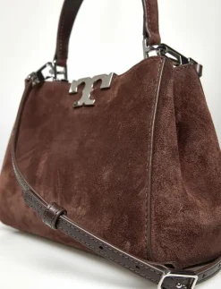 Tory Burch Eleanor Suede Mini Satchel - Handväskor|Kvinnor Handväskor