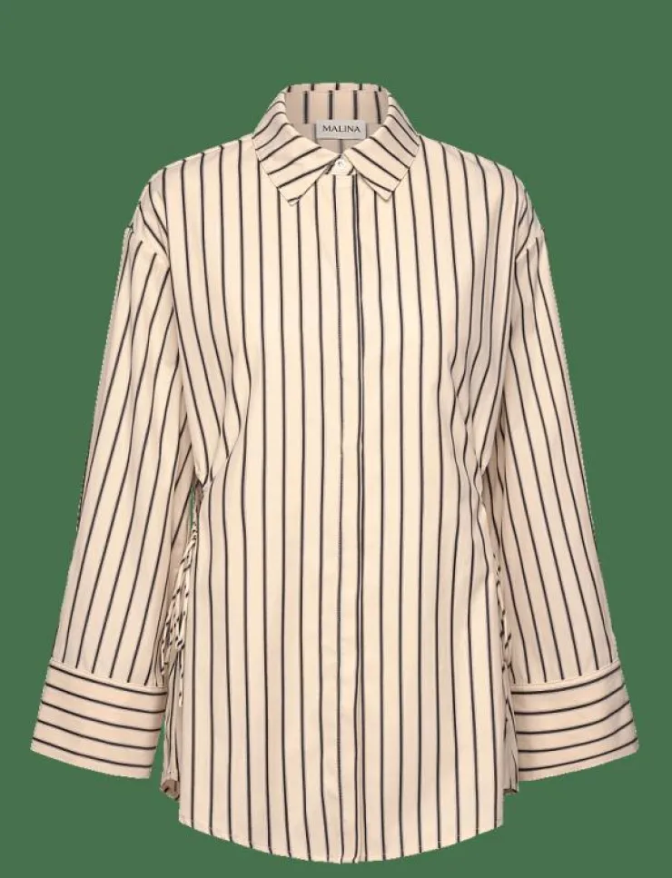 Kvinnor Malina Blusar & Skjortor|Eline Cut Out shirt - Långärmade