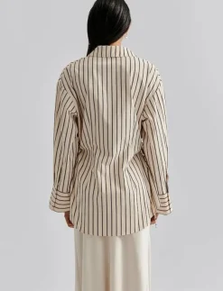 Kvinnor Malina Blusar & Skjortor|Eline Cut Out shirt - Långärmade