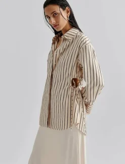 Kvinnor Malina Blusar & Skjortor|Eline Cut Out shirt - Långärmade