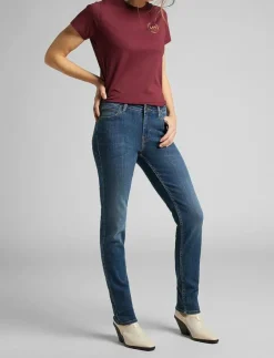 Kvinnor Lee Jeans Denimkläder|Elly - Slim jeans
