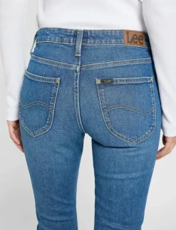 Kvinnor Lee Jeans Denimkläder|Jeans|ELLY - Straight jeans