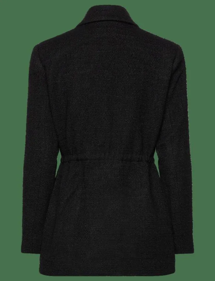 Kvinnor Malina Kavajer|Elodie drawstring boucle blazer - Bouclés