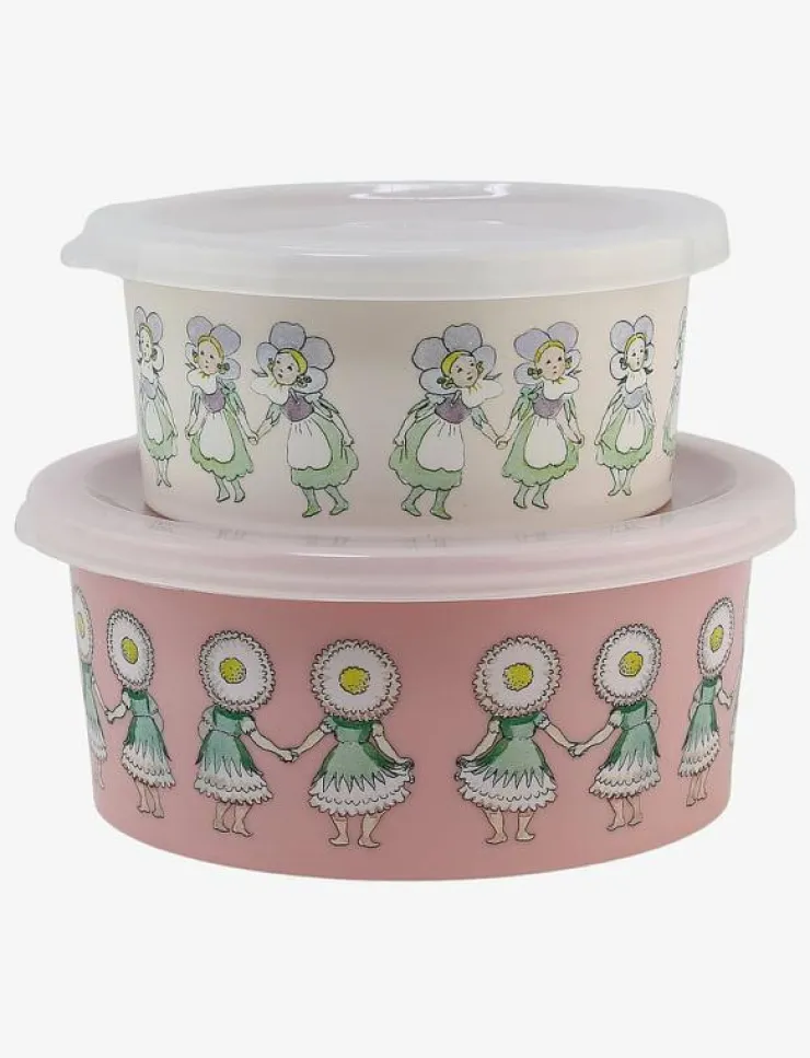 Barn Rätt Start Lunchlådor|Elsa Beskow Blomsterfesten, Snackbox, 2-pack - Lunchlådor