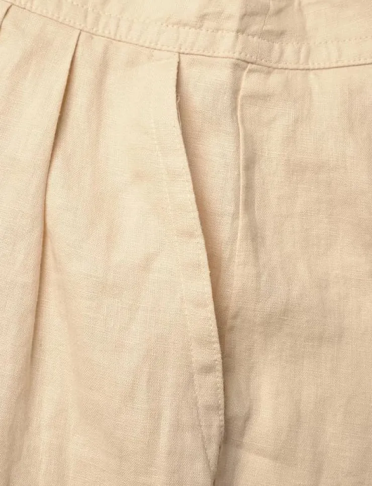 Kvinnor Lauren Ralph Lauren Jumpsuits|Embroidered Linen Short-Sleeve Jumpsuit - Jumpsuits