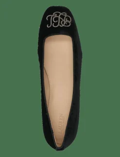 Lauren Ralph Lauren Emellie Logo Velvet Ballet Flat - Ballerinas|Kvinnor Ballerinaskor