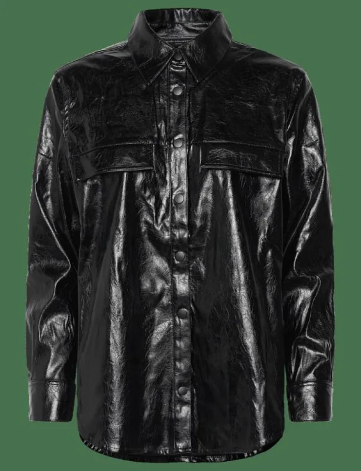 French Connection EMMETT PU OVERSHIRT - Overshirts|Kvinnor Overshirts