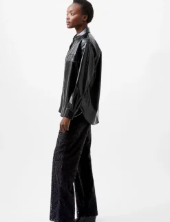 French Connection EMMETT PU OVERSHIRT - Overshirts|Kvinnor Overshirts