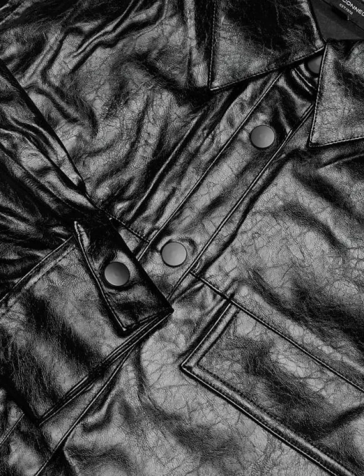 French Connection EMMETT PU OVERSHIRT - Overshirts|Kvinnor Overshirts