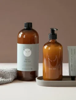 Kvinnor Simple Goods Tvålar & Handkräm|Badrumstillbehör|Empty Glass Bottle Hand Soap 500 ml - Flytande tvål
