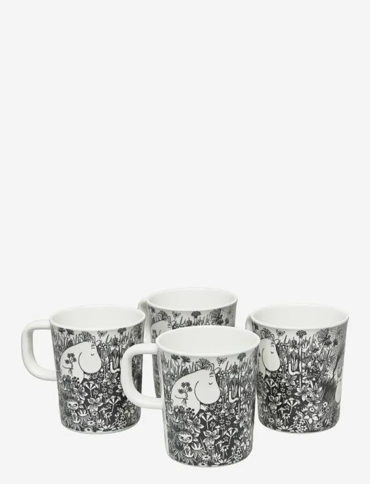 Barn Rätt Start Matdags|Matdags|E-paket, Mumin Graphic, Muggar, 4-pack - Koppar & muggar