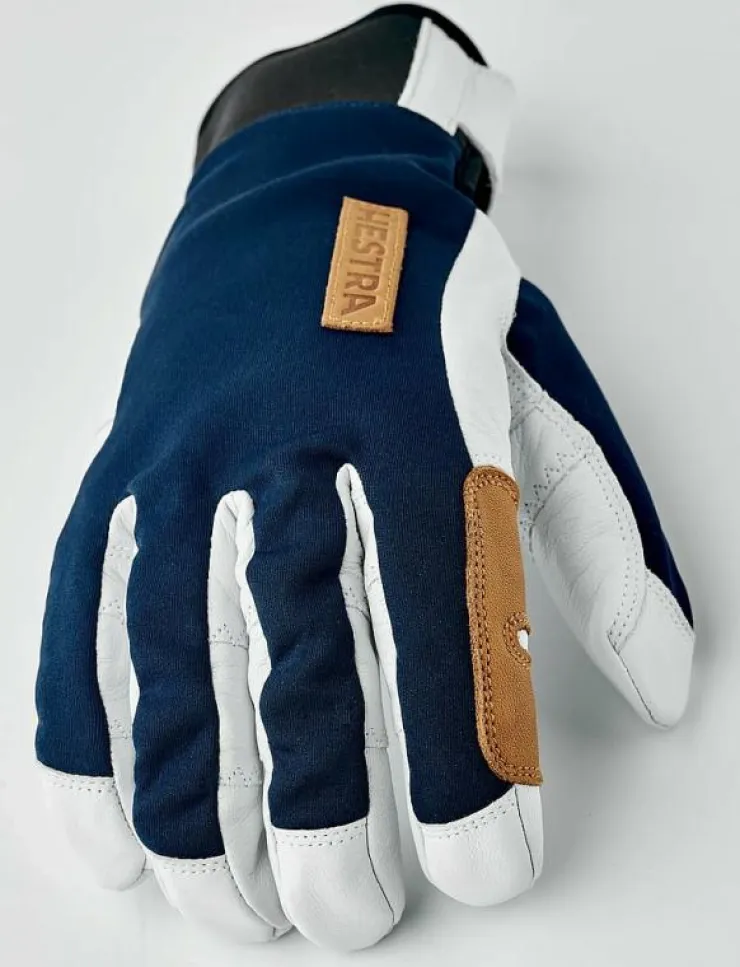 Kvinnor Hestra Accessoarer|Handskar|Ergo Grip Active Wool Terry - 5 finger Black/Offwhite - Fingervantar